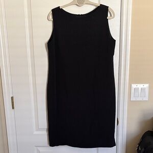 Emmelle Designer Quiet Luxury Black Silk Sleeveless Midi Dress